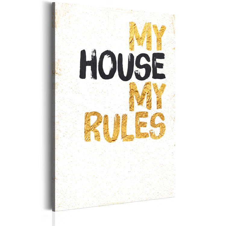 Canvas Art Print My Home: My house, my rules 76871 additionalImage 2