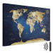 Canvas World Map: The Dark Blue Depths 94571 additionalThumb 8