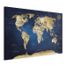 Canvas World Map: The Dark Blue Depths 94571 additionalThumb 2