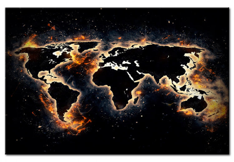 Decorative Pinboard Fiery World [Cork Map] 94671 additionalImage 2