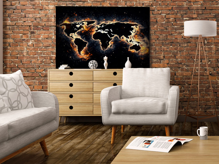 Decorative Pinboard Fiery World [Cork Map] 94671 additionalImage 4