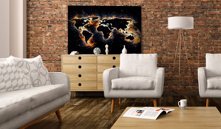 Decorative Pinboard Fiery World [Cork Map] 94671 additionalImage 3