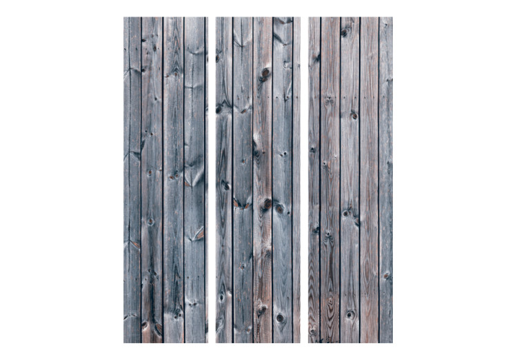Room Divider Screen Rustic Elegance - texture of gray and faded wooden planks 95271 additionalImage 3