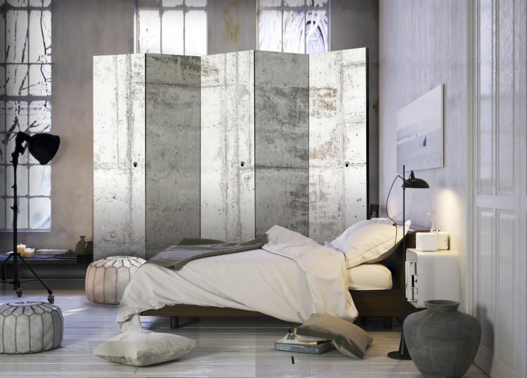 Room Separator Urban Bunker II - urban architecture with concrete texture motif 95471 additionalImage 4