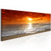 Canvas Art Print Calm Sea (1-piece) - Waves in Sunset Rays 105781 additionalThumb 2