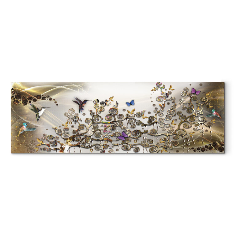 Canvas Hummingbirds Dance (1 Part) Gold Narrow 107781