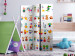 Room Divider Cartoon Animals - colorful cartoon animals on a white background 113881 additionalThumb 2