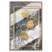 Wall Poster Geometric Chain - Elegant gold abstraction on a marble background 114381 additionalThumb 16
