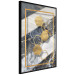 Wall Poster Geometric Chain - Elegant gold abstraction on a marble background 114381 additionalThumb 10