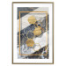Wall Poster Geometric Chain - Elegant gold abstraction on a marble background 114381 additionalThumb 14