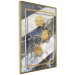 Wall Poster Geometric Chain - Elegant gold abstraction on a marble background 114381 additionalThumb 12