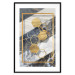 Wall Poster Geometric Chain - Elegant gold abstraction on a marble background 114381 additionalThumb 15