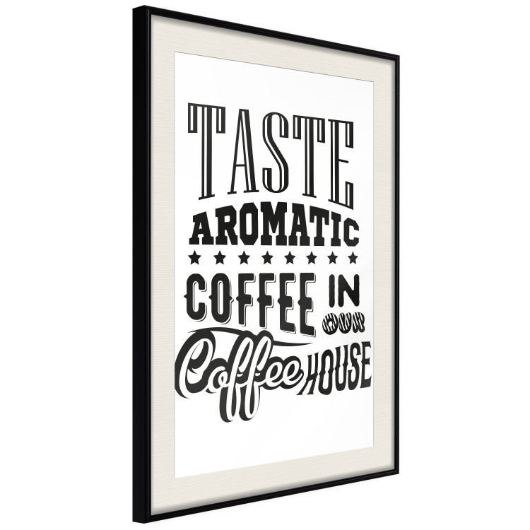 Wall Poster Taste Aromatic Coffee - black English texts related to coffee 114681 additionalImage 7