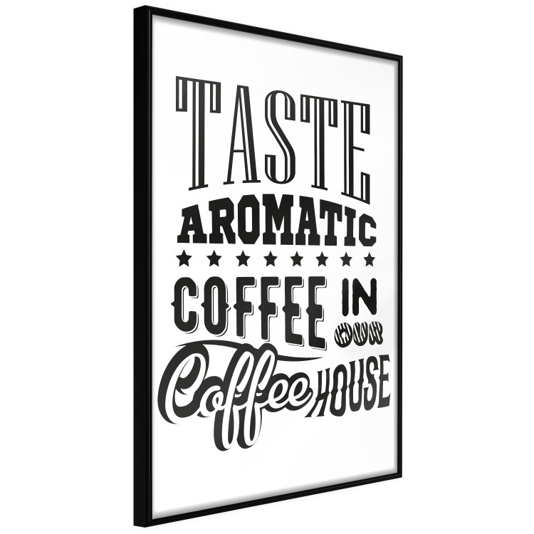 Wall Poster Taste Aromatic Coffee - black English texts related to coffee 114681 additionalImage 8