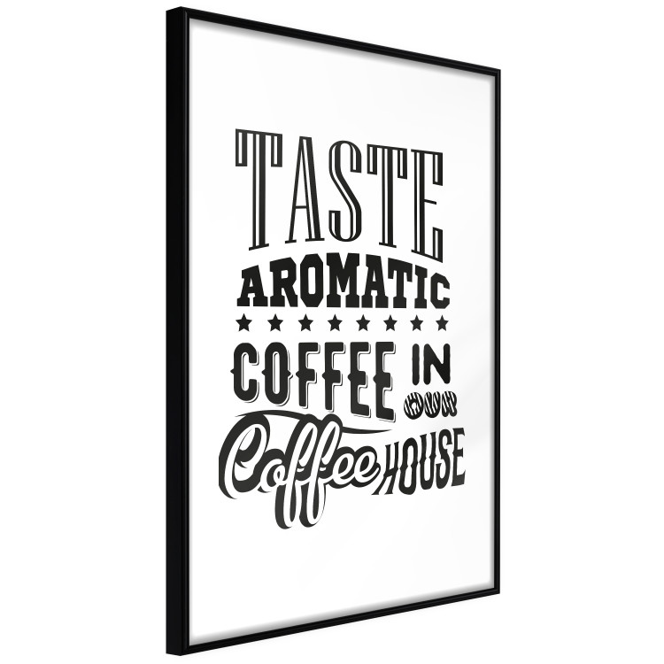 Wall Poster Taste Aromatic Coffee - black English texts related to coffee 114681 additionalImage 12