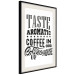 Wall Poster Taste Aromatic Coffee - black English texts related to coffee 114681 additionalThumb 7