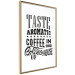 Wall Poster Taste Aromatic Coffee - black English texts related to coffee 114681 additionalThumb 13