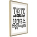 Wall Poster Taste Aromatic Coffee - black English texts related to coffee 114681 additionalThumb 3