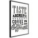 Wall Poster Taste Aromatic Coffee - black English texts related to coffee 114681 additionalThumb 6