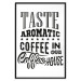 Wall Poster Taste Aromatic Coffee - black English texts related to coffee 114681 additionalThumb 25