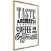 Wall Poster Taste Aromatic Coffee - black English texts related to coffee 114681 additionalThumb 10