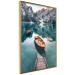 Poster Boats in the Dolomites - picturesque water landscape against a mountain range backdrop 116681 additionalThumb 14