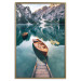 Poster Boats in the Dolomites - picturesque water landscape against a mountain range backdrop 116681 additionalThumb 20