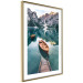 Poster Boats in the Dolomites - picturesque water landscape against a mountain range backdrop 116681 additionalThumb 8