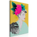 Canvas Art Print Flowers In The Hair (1 Part) Vertical 116881 additionalThumb 2
