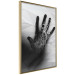 Wall Poster Magical Hand - black and white geometric abstraction with plant motif 117281 additionalThumb 11
