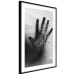 Wall Poster Magical Hand - black and white geometric abstraction with plant motif 117281 additionalThumb 10