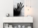 Wall Poster Magical Hand - black and white geometric abstraction with plant motif 117281 additionalThumb 16