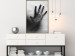 Wall Poster Magical Hand - black and white geometric abstraction with plant motif 117281 additionalThumb 5