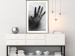 Wall Poster Magical Hand - black and white geometric abstraction with plant motif 117281 additionalThumb 12