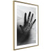 Wall Poster Magical Hand - black and white geometric abstraction with plant motif 117281 additionalThumb 6