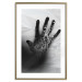 Wall Poster Magical Hand - black and white geometric abstraction with plant motif 117281 additionalThumb 13
