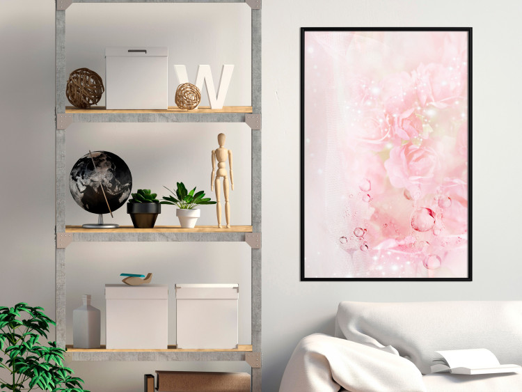 Wall Poster Pink Nature - radiant abstraction with delicate botanical motif 117881 additionalImage 5