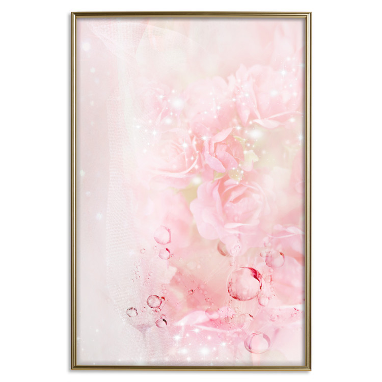 Wall Poster Pink Nature - radiant abstraction with delicate botanical motif 117881 additionalImage 20