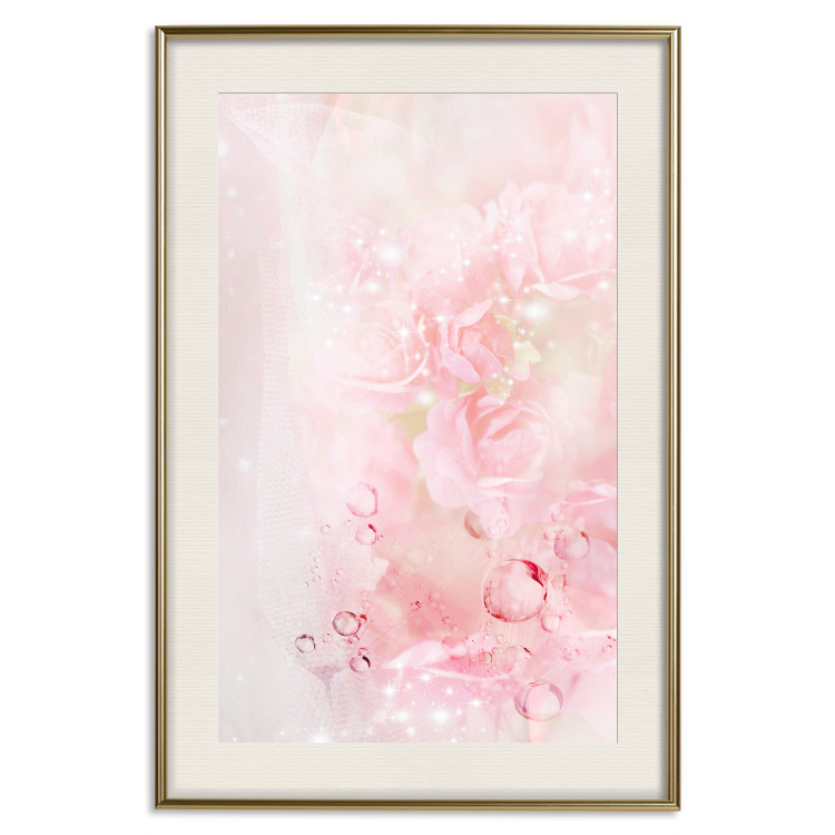 Wall Poster Pink Nature - radiant abstraction with delicate botanical motif 117881 additionalImage 19