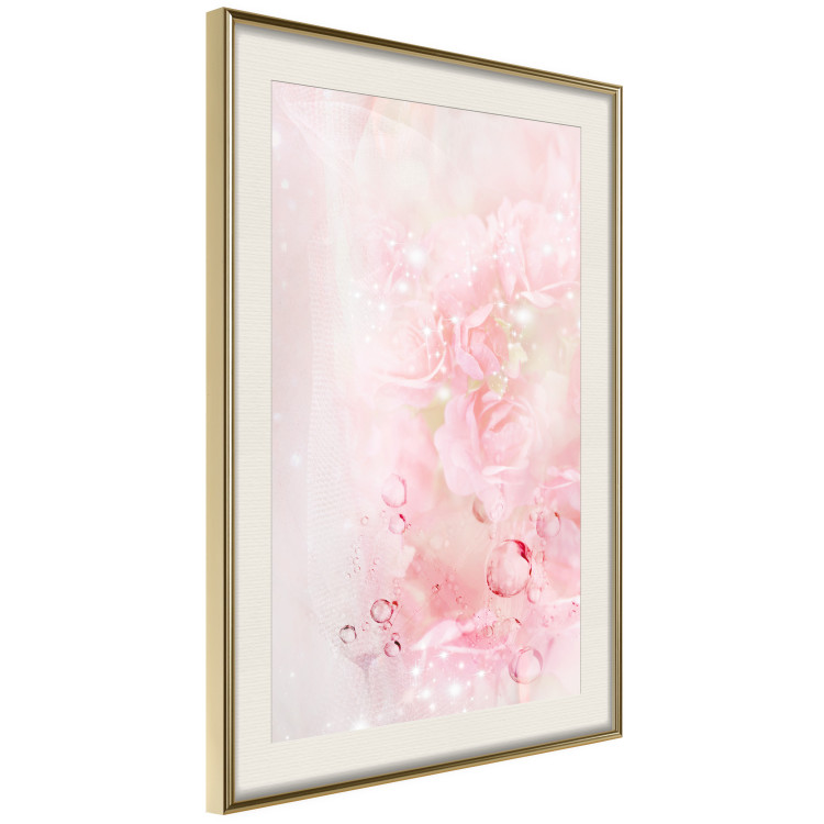 Wall Poster Pink Nature - radiant abstraction with delicate botanical motif 117881 additionalImage 2