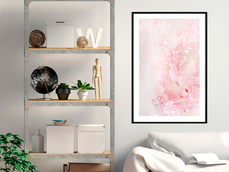 Wall Poster Pink Nature - radiant abstraction with delicate botanical motif 117881 additionalImage 6