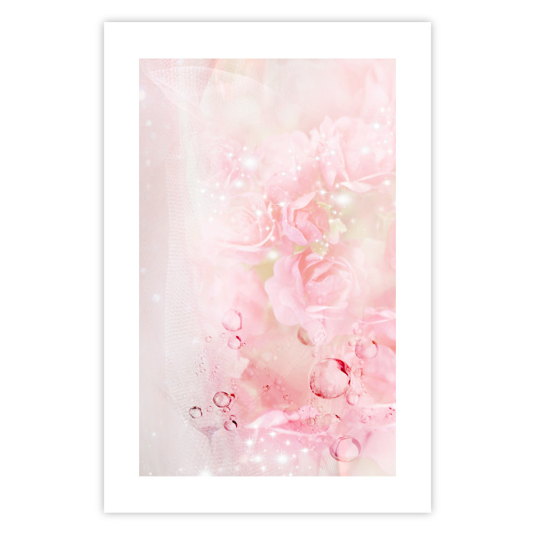 Wall Poster Pink Nature - radiant abstraction with delicate botanical motif 117881 additionalImage 25