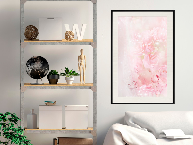 Wall Poster Pink Nature - radiant abstraction with delicate botanical motif 117881 additionalImage 22