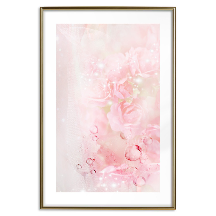 Wall Poster Pink Nature - radiant abstraction with delicate botanical motif 117881 additionalImage 16