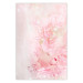 Wall Poster Pink Nature - radiant abstraction with delicate botanical motif 117881