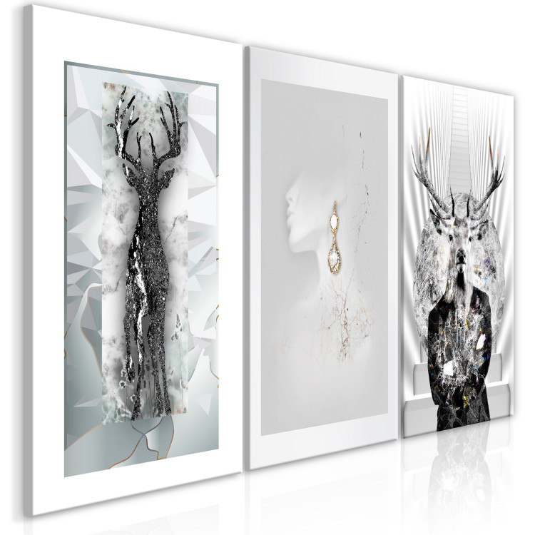 Canvas Art Print Beauty of Nature (3 Parts) 118181 additionalImage 2