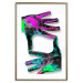 Poster Colorful Frame - abstraction with two hands on a uniformly white background 118281 additionalThumb 14