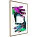 Poster Colorful Frame - abstraction with two hands on a uniformly white background 118281 additionalThumb 12