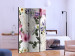 Folding Screen Floral Meadow - colorful flower plants with leaves on a light white background 118381 additionalThumb 2