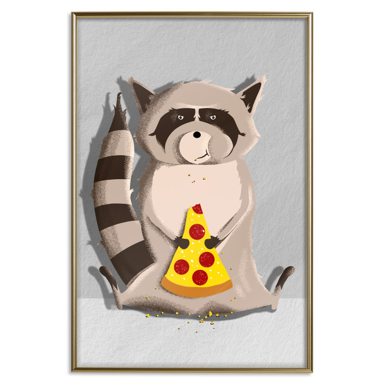 Wall Poster Sweet Tooth Raccoon - colorful playful composition with an animal for children 119281 additionalImage 16
